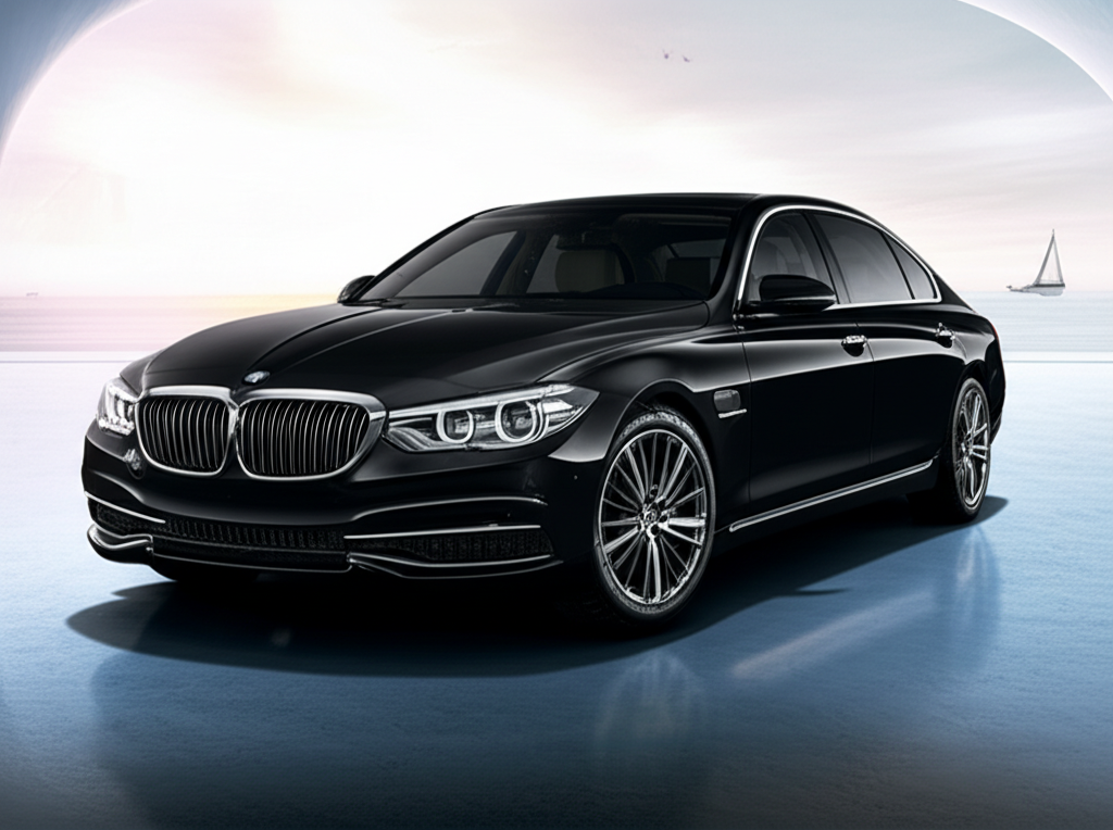 Luxury Black Sedan